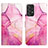 Leather Case Stands Fashionable Pattern Flip Cover Holder Y04B for Samsung Galaxy A23 4G Hot Pink