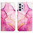Leather Case Stands Fashionable Pattern Flip Cover Holder Y04B for Samsung Galaxy A32 5G