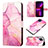 Leather Case Stands Fashionable Pattern Flip Cover Holder Y04B for Samsung Galaxy M12