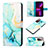 Leather Case Stands Fashionable Pattern Flip Cover Holder Y04B for Samsung Galaxy S20 FE (2022) 5G