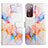 Leather Case Stands Fashionable Pattern Flip Cover Holder Y04B for Samsung Galaxy S20 FE (2022) 5G Blue