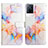 Leather Case Stands Fashionable Pattern Flip Cover Holder Y04B for Vivo V21 5G