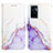 Leather Case Stands Fashionable Pattern Flip Cover Holder Y04B for Vivo V23e 5G