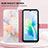 Leather Case Stands Fashionable Pattern Flip Cover Holder Y04B for Vivo V23e 5G