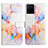 Leather Case Stands Fashionable Pattern Flip Cover Holder Y04B for Vivo Y21