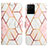 Leather Case Stands Fashionable Pattern Flip Cover Holder Y04B for Vivo Y21