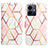 Leather Case Stands Fashionable Pattern Flip Cover Holder Y04B for Vivo Y77 5G