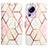 Leather Case Stands Fashionable Pattern Flip Cover Holder Y04B for Xiaomi Civi 2 5G White