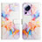 Leather Case Stands Fashionable Pattern Flip Cover Holder Y04B for Xiaomi Mi 12 Lite NE 5G Blue