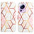 Leather Case Stands Fashionable Pattern Flip Cover Holder Y04B for Xiaomi Mi 13 Lite 5G White