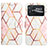 Leather Case Stands Fashionable Pattern Flip Cover Holder Y04B for Xiaomi Poco C40 White