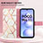 Leather Case Stands Fashionable Pattern Flip Cover Holder Y04B for Xiaomi Poco M4 5G