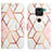 Leather Case Stands Fashionable Pattern Flip Cover Holder Y04B for Xiaomi Redmi 10X 4G