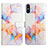 Leather Case Stands Fashionable Pattern Flip Cover Holder Y04B for Xiaomi Redmi 9AT