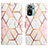 Leather Case Stands Fashionable Pattern Flip Cover Holder Y04B for Xiaomi Redmi Note 10 4G