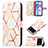 Leather Case Stands Fashionable Pattern Flip Cover Holder Y04B for Xiaomi Redmi Note 11R 5G