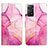 Leather Case Stands Fashionable Pattern Flip Cover Holder Y04B for Xiaomi Redmi Note 12 Pro 4G Hot Pink