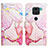 Leather Case Stands Fashionable Pattern Flip Cover Holder Y04B for Xiaomi Redmi Note 9 Pink