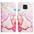 Leather Case Stands Fashionable Pattern Flip Cover Holder Y04B for Xiaomi Redmi Note 9 Pro Max Pink