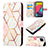 Leather Case Stands Fashionable Pattern Flip Cover Holder Y05B for Samsung Galaxy M33 5G