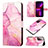 Leather Case Stands Fashionable Pattern Flip Cover Holder Y05B for Samsung Galaxy S20 FE (2022) 5G