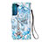 Leather Case Stands Fashionable Pattern Flip Cover Holder Y05B for Samsung Galaxy S21 FE 5G