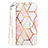 Leather Case Stands Fashionable Pattern Flip Cover Holder Y06B for Samsung Galaxy A02s