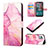 Leather Case Stands Fashionable Pattern Flip Cover Holder YB1 for Nokia C12