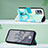 Leather Case Stands Fashionable Pattern Flip Cover Holder YB1 for Nokia X30 5G