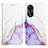 Leather Case Stands Fashionable Pattern Flip Cover Holder YB1 for Oppo A58 5G