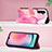 Leather Case Stands Fashionable Pattern Flip Cover Holder YB1 for Samsung Galaxy A24 4G