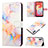 Leather Case Stands Fashionable Pattern Flip Cover Holder YB1 for Samsung Galaxy M04