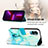 Leather Case Stands Fashionable Pattern Flip Cover Holder YB4 for Huawei Honor 90 Lite 5G