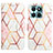 Leather Case Stands Fashionable Pattern Flip Cover Holder YB4 for Huawei Honor X8b White