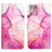 Leather Case Stands Fashionable Pattern Flip Cover Holder YB4 for Motorola Moto G 5G (2023) Hot Pink