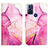 Leather Case Stands Fashionable Pattern Flip Cover Holder YB4 for Motorola Moto G Play (2023)