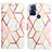 Leather Case Stands Fashionable Pattern Flip Cover Holder YB4 for Motorola Moto G Play (2023)