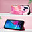 Leather Case Stands Fashionable Pattern Flip Cover Holder YB4 for Motorola Moto G Play (2023)