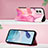 Leather Case Stands Fashionable Pattern Flip Cover Holder YB4 for Motorola Moto G53 5G