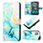 Leather Case Stands Fashionable Pattern Flip Cover Holder YB4 for Nokia C12