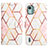 Leather Case Stands Fashionable Pattern Flip Cover Holder YB4 for Nokia C12 Plus White