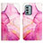 Leather Case Stands Fashionable Pattern Flip Cover Holder YB4 for Nokia G22