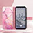 Leather Case Stands Fashionable Pattern Flip Cover Holder YB4 for Nokia X30 5G