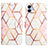 Leather Case Stands Fashionable Pattern Flip Cover Holder YB4 for Samsung Galaxy A04 4G White