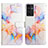 Leather Case Stands Fashionable Pattern Flip Cover Holder YB4 for Samsung Galaxy Quantum4 5G Blue