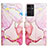 Leather Case Stands Fashionable Pattern Flip Cover Holder YB4 for Samsung Galaxy Quantum4 5G Pink