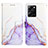 Leather Case Stands Fashionable Pattern Flip Cover Holder YB4 for Xiaomi Poco X5 Pro 5G Purple