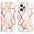 Leather Case Stands Fashionable Pattern Flip Cover Holder YB4 for Xiaomi Redmi Note 12 Explorer