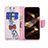 Leather Case Stands Fashionable Pattern Flip Cover L02 Holder for Apple iPhone 16 Pro Max Black