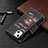 Leather Case Stands Fashionable Pattern Flip Cover L03 Holder for Apple iPhone 13 Black